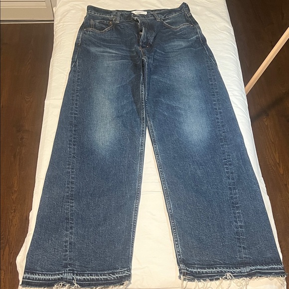 Moussy Vintage Atlanta Twisted Wide Pants Size 27 - Picture 1 of 9